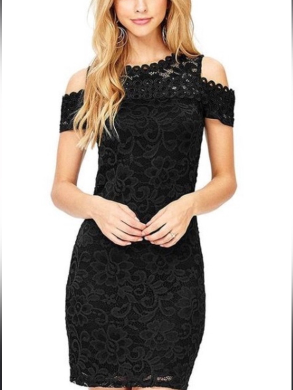 Ambiance Apparel Ambiance black lace dress large